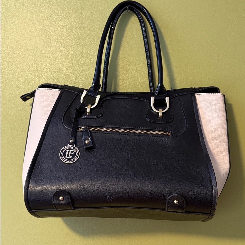 London Fog Plaid Lined Handbag